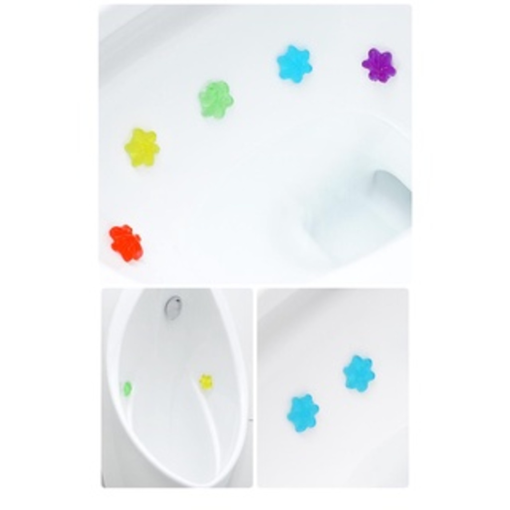 Gel khử mùi bồn cầu, gel thơm khử trùng toilet dạng thạch hình bông hoa nhiều mùi hương cho nhà vệ sinh