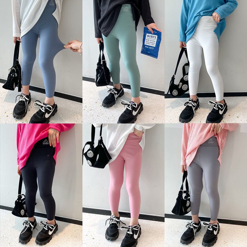Quần Legging Dài Chín Tấc 2023 Thời Trang Xuân Thu Mới Cho Bé Gái