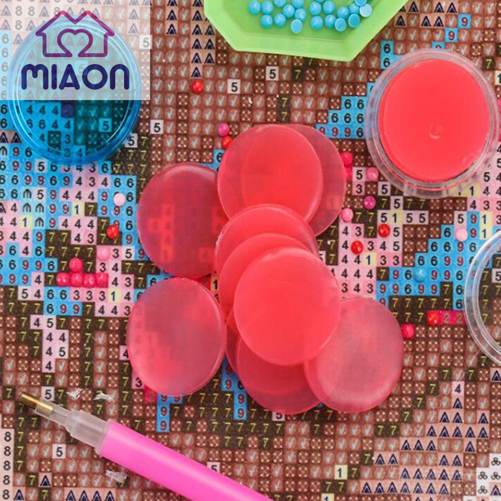 Chai keo đất sét hình tròn dùng cho vẽ tranh đính đá thủ công tự làm