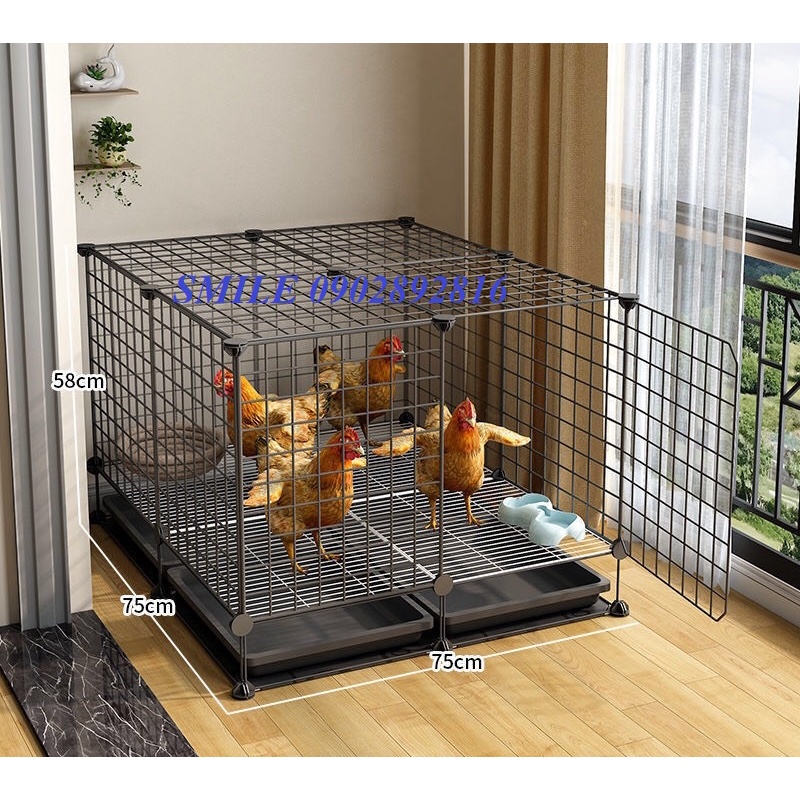 [CÓ BỎ SỈ] COMBO CHUỒNG QUÂY LƯỚI LẮP GHÉP SƠN TĨNH ĐIỆN CHO THÚ CƯNG TIỆN LỢI