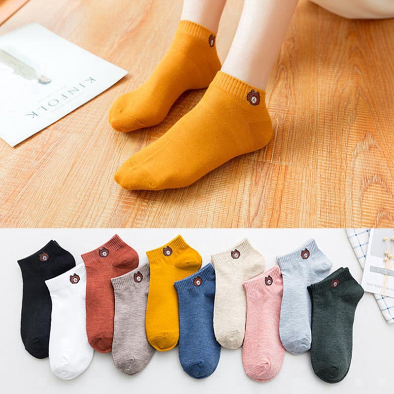 Vớ Cotton Mềm Thoáng Khí Thời Trang Dành Cho Nữ