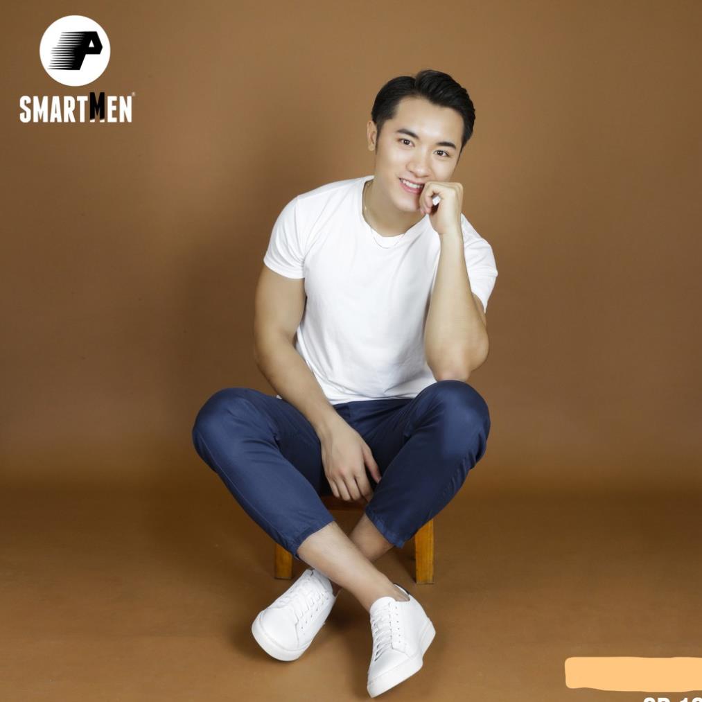 Giày tăng chiều cao thể thao Smartmen GD108T Trắng 👟