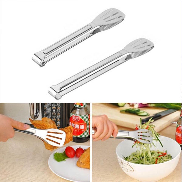 Kẹp Thức Ăn Nóng, Đồ Nướng, Kẹp Đá Viên INOX Hợp Vệ Sinh