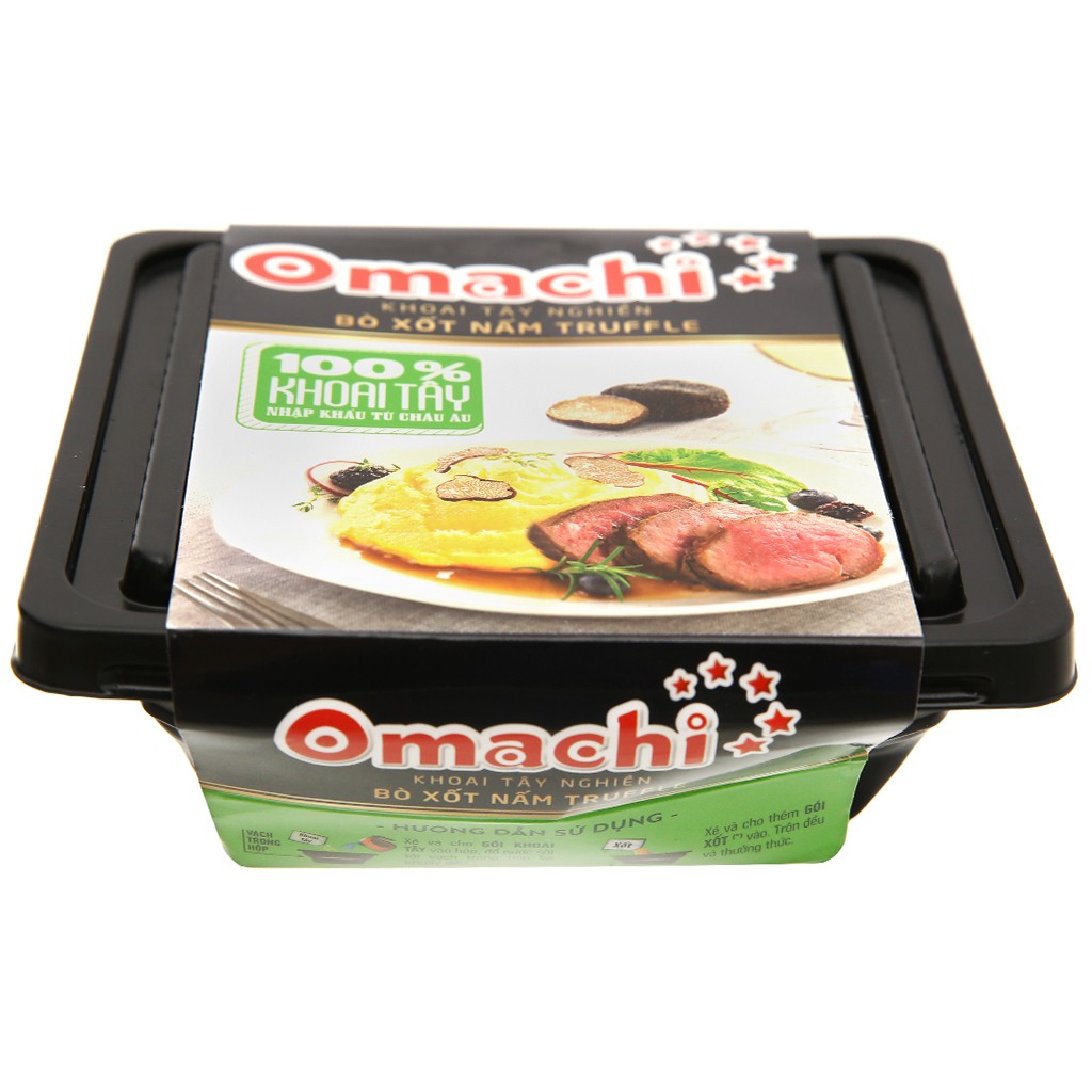 Set 5 hộp khoai tây nghiền Omachi bò xốt nấm Truffle