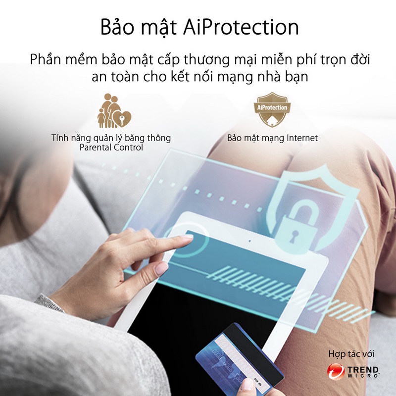 Hệ thống MESH WI-FI 6 ASUS XD4  Mini ZenWiFi AX1800 Băng Tần Kép