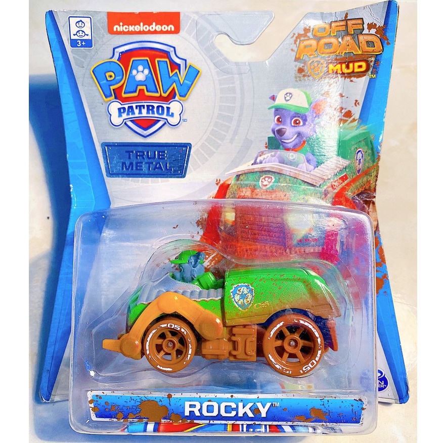 Xe chó cứu hộ Rocky - Paw Patrol Full box - True Metal - Hàng chính hãng Spin Master - Hasbro