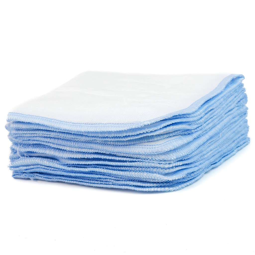 Túi 10 khăn sữa KiBa 4 lớp 100% cotton an toàn cho bé KIBA4 - KIBA Fashion