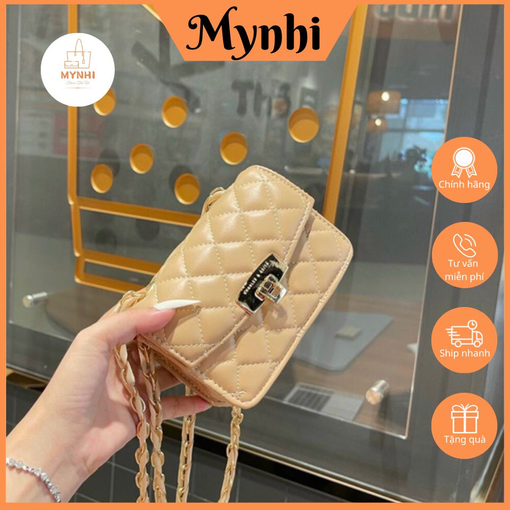 Túi đeo chéo túi xách nữ mini ô trám phong cách Hàn Quốc SMN396