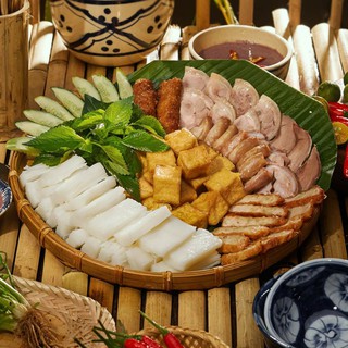 mẹt tre 35cm dùng ăn bún đậu - mẹt đựng combo