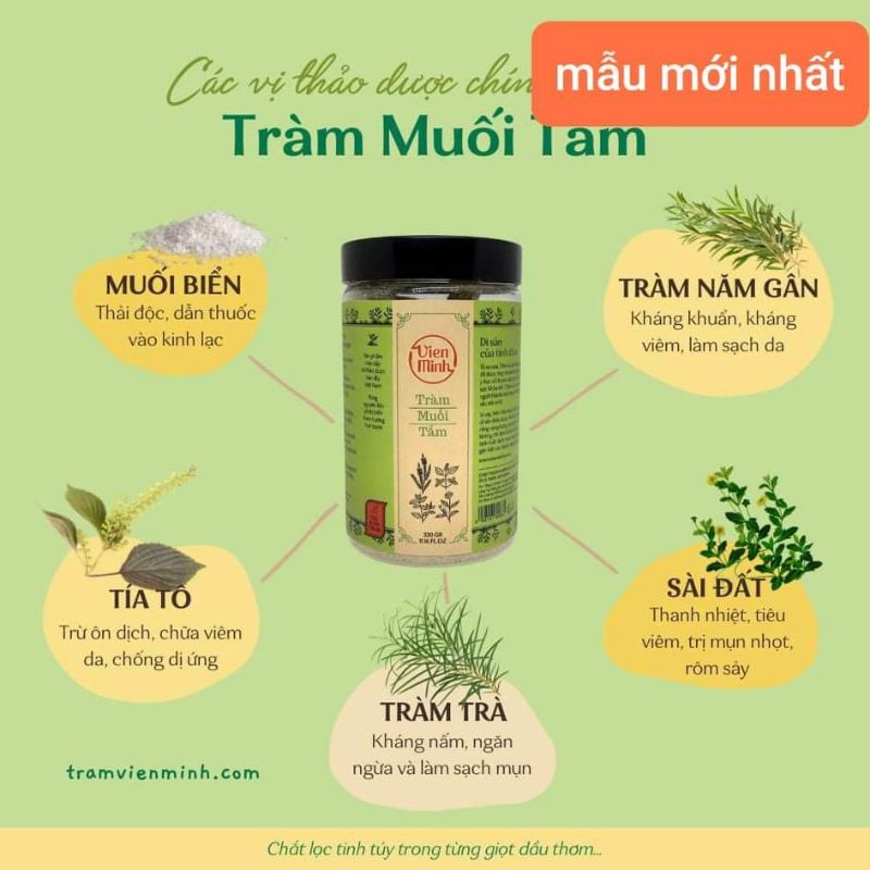 Tràm muối tắm Viên Minh HÀNG CHUẨN