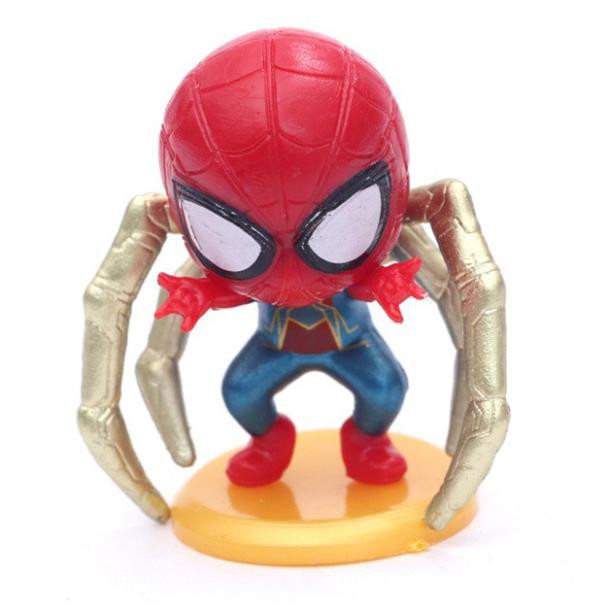1H SALE SỐC _ [SIÊU PHẨM] Bộ 8 nhân vật người nhện Spiderman chibi siêu độc hàng chuẩn đẹp