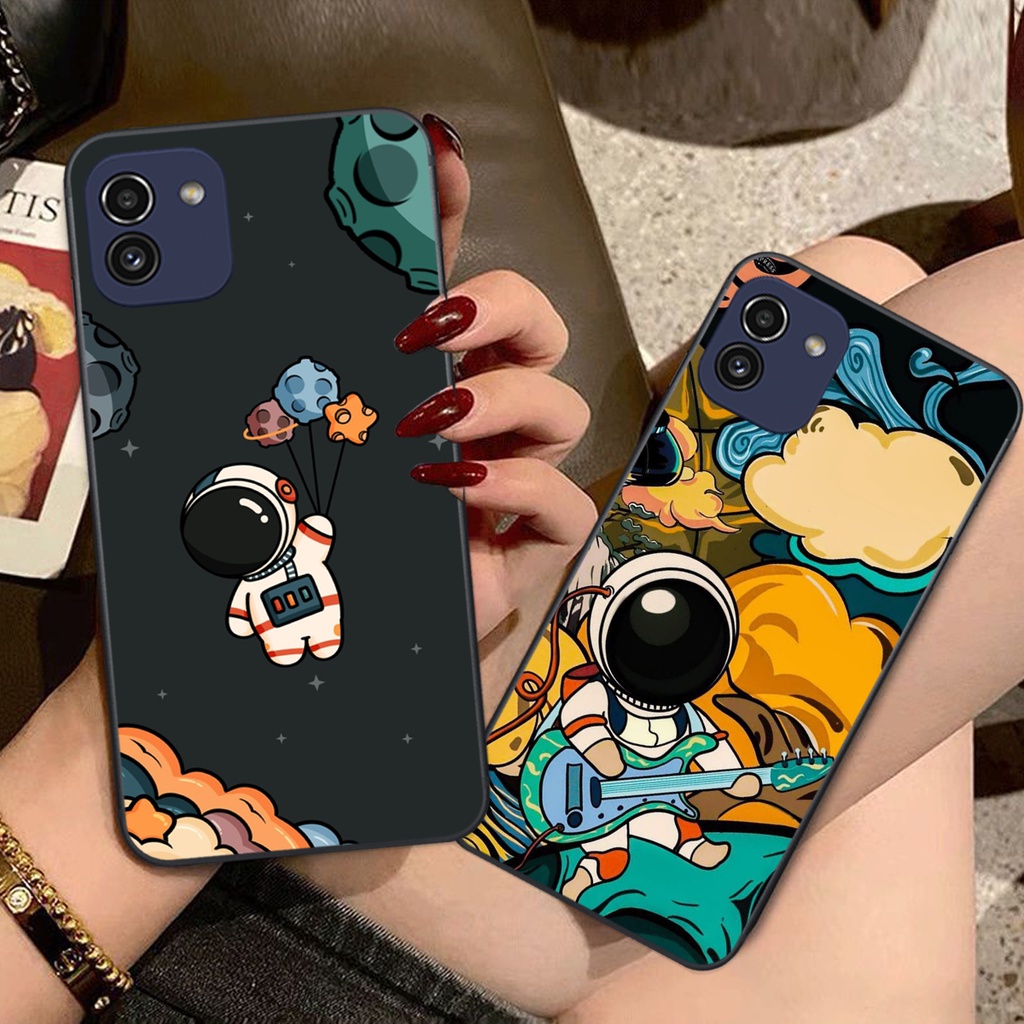 Ốp lưng Samsung A03 / A03 Core vũ trụ phi hành gia cực hot siêu cute-rẻ-bền
