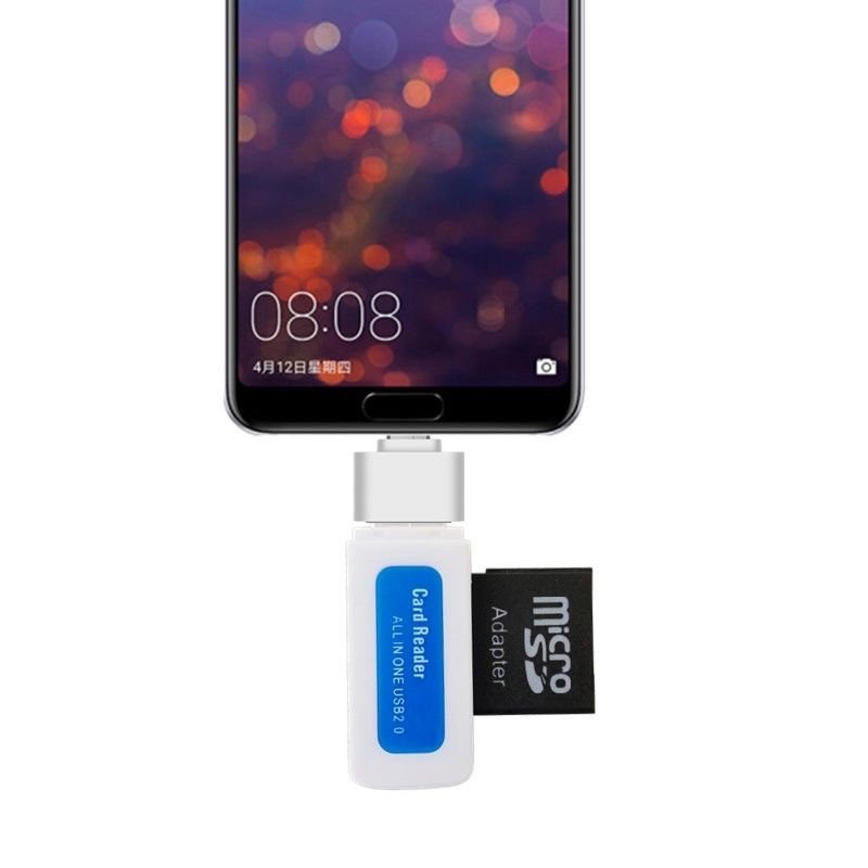 Đầu đọc thẻ nhớ USB 2.0 4 trong 1 dùng cho thẻ nhớ SD T-Flash Micro SD M2 chuyên dụng