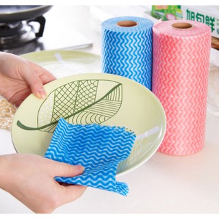 Cuộn Giấy Lau Đa Năng, Khăn lau bếp Vải Không Dệt đa năng tiện dụng
