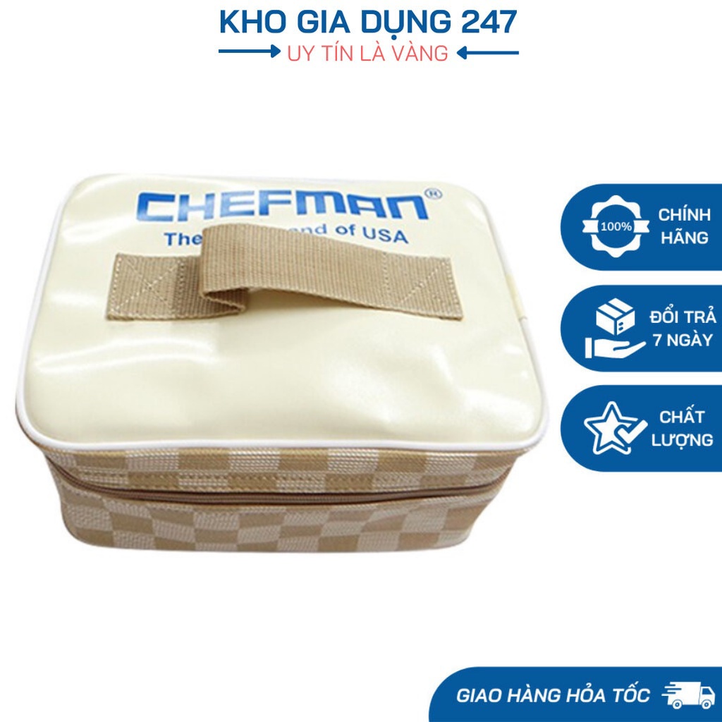 Túi Đựng Hộp Cơm Chefman Bằng Da Cao Cấp - Hàng Chính Hãng CHEFMAN