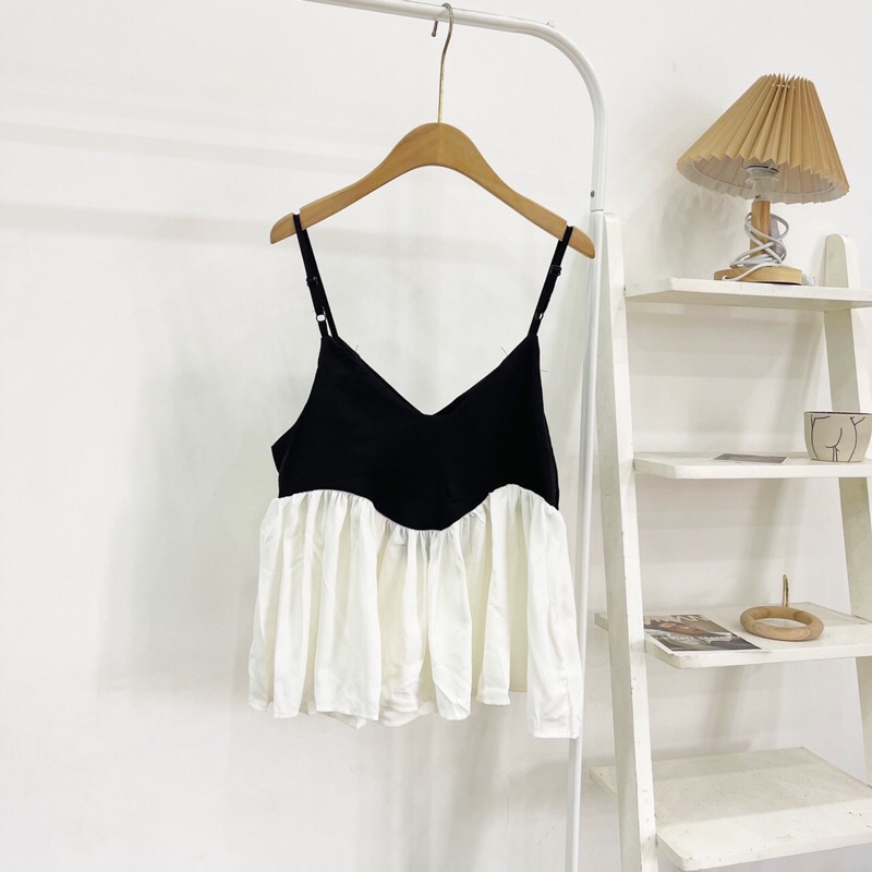 áo dây pha đen trắng