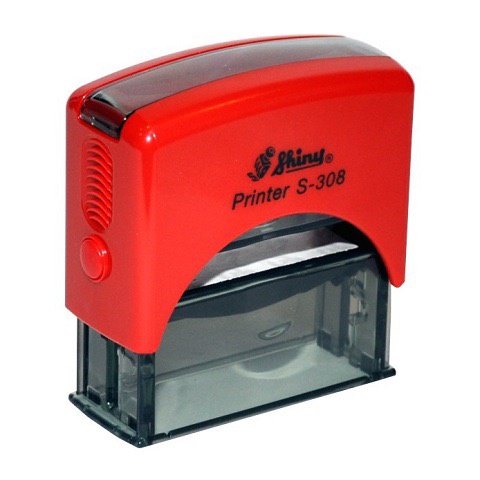 Con dấu tên, con dấu Shiny S308, khắc dấu tên, nội dung dài 1 dòng theo yêu cầu, kích thước 45x10mm