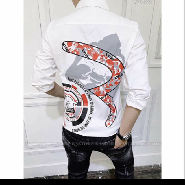 Áo sơ mi Evisu trend 2020 GH778