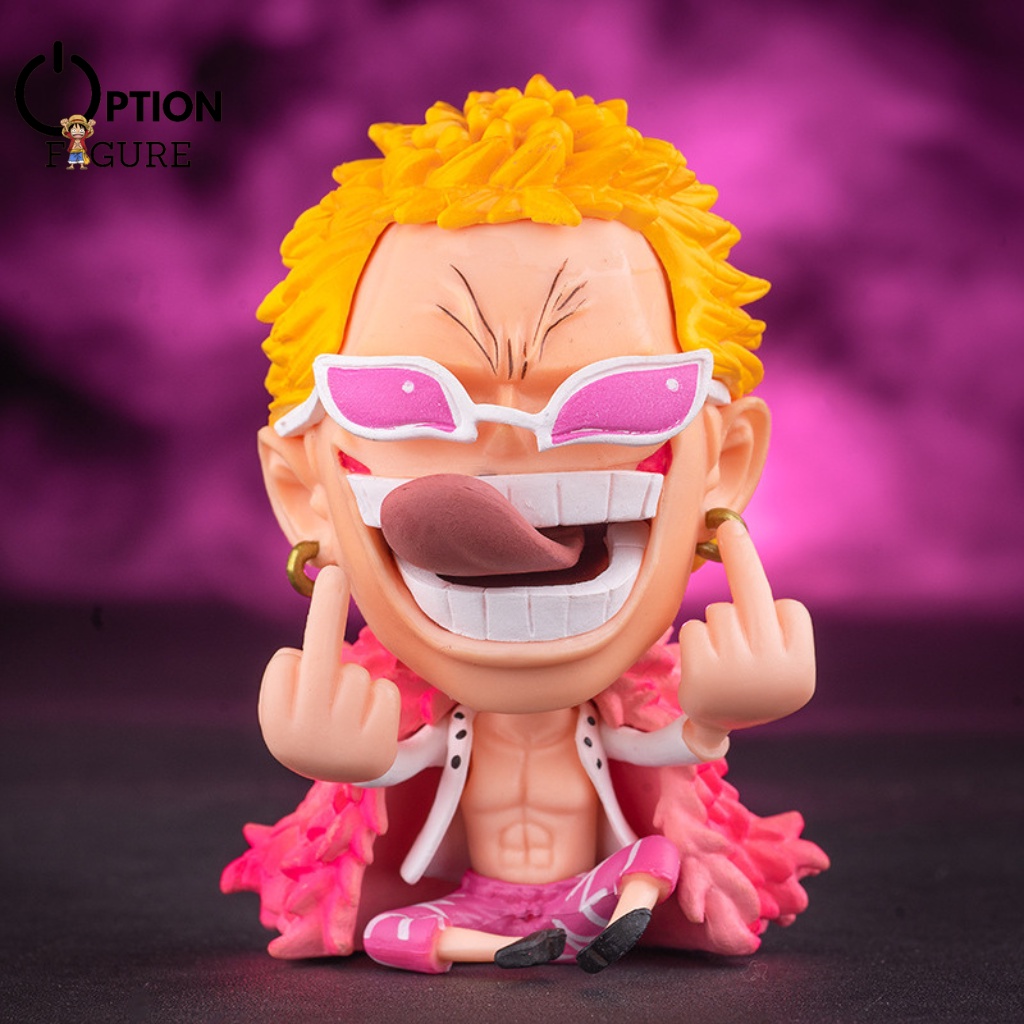 Mô Hình One Piece Anime Chibi Luffy Zoro Sanji Nami Robin Chopper Franky Brook Hancok Dofla, Figure team Luffy decor