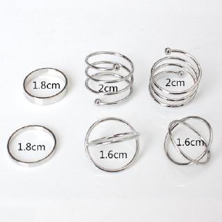 Set 6 Nhẫn Nữ Thời Trang Retro
