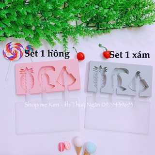 Khuôn silicon làm kem cho bé