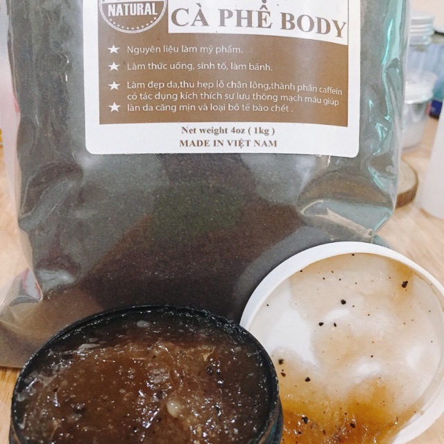 Tẩy da chết cà phê nguyên chất