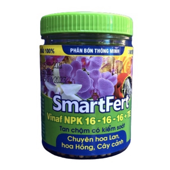 Phân bón thông minh cao cấp smartfert 140g, dùng cho hoa lan, hoa hồng, cây cảnh. smartfert vinaf NPK 16-16-16+TE