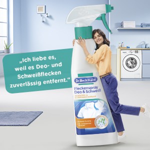 Chai xịt tẩy vết ố vàng khử mùi và mồ hôi trên quần áo Dr.Beckmann 250ml của Đức