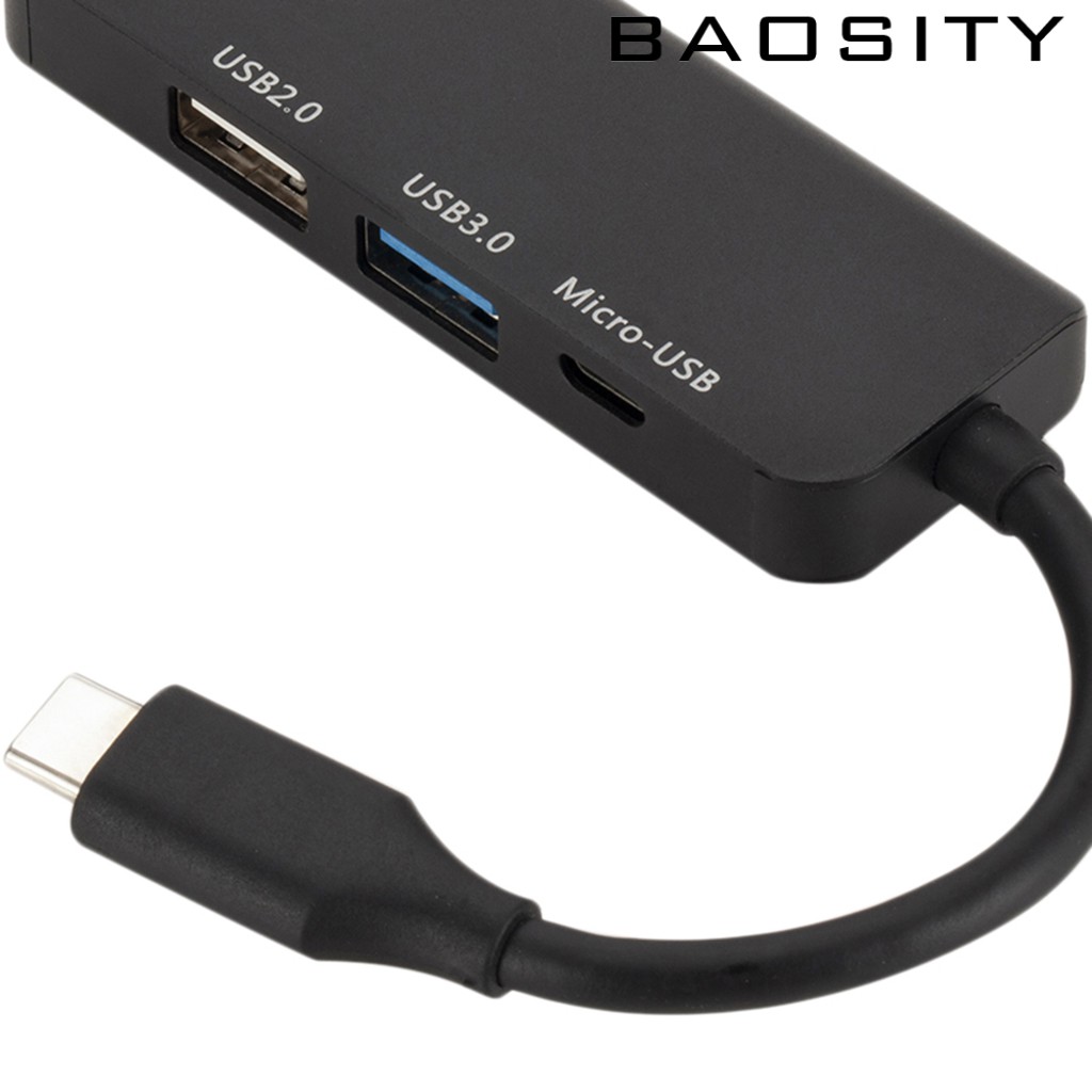 Bộ Chia Cổng Usb-C Type-C Sang Hdmi Hd 3 Trong 1 Tiện Dụng