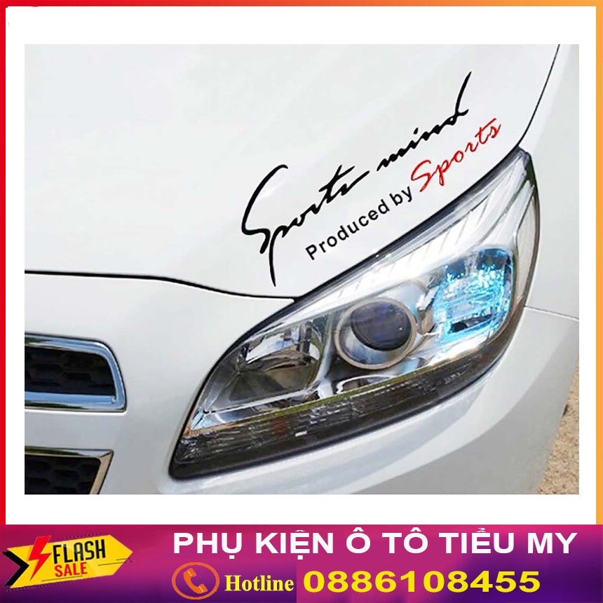 Tem dán trang trí ô tô decal dán trang trí ô tô Sport, tem dán sườn xe tạo dáng xe thể thao hấp dẫn,Tem Sport mind