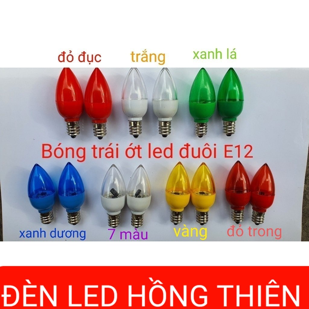 1 CẶP BÓNG LED TRÁI ỚT BÀN THỜ