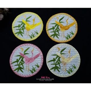 REN TRÒN THÊU HẠC 15cm (Trang trí Áo dài cách tân)