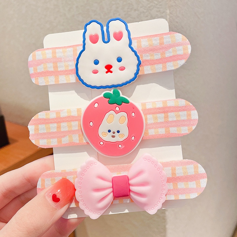 Set 3 Miếng Dán Cố Định Tóc Gọn Gàng, Tạo Kiểu Dễ Thương Cho Bé