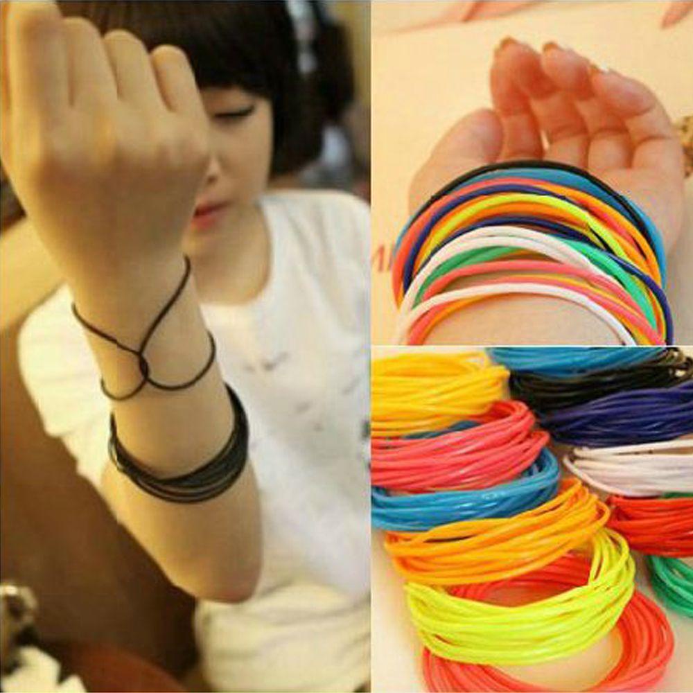 Vòng Tay Silicone Nhiều Màu Sắc Đa Dạng Đơn Giản