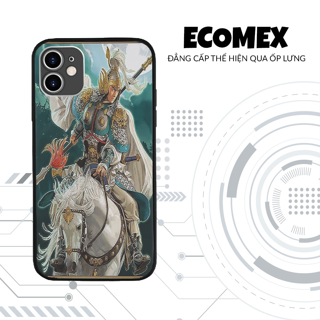 Ốp Lưng hình Triệu tử long cưỡi bạch mã ECOMEX cho iPhone 5 6 7 8 Plus 11 12 Pro Max X Xr MYS20220125
