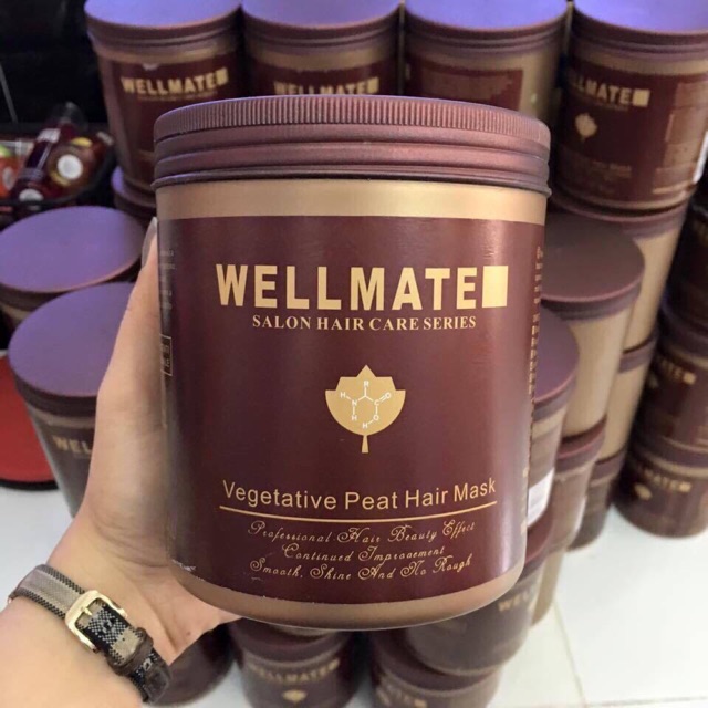 🌾Best Seller🎋 Kem ủ tóc siêu mượt Wellmate Vegetative Peat Hair Mask 1000ml