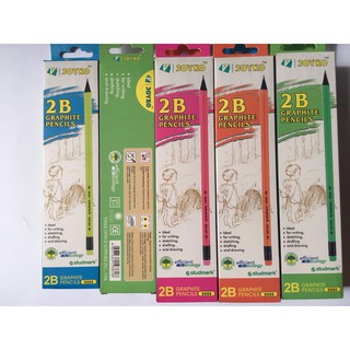 Bút chì 2B Joyko 9999 - 4 màu dạ quang