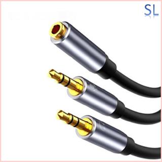 Dây cáp tai nghe Splitter dùng cho kết nối máy tính đầu âm 3.5mm sang 2 đầu dương 3.5mm có mic