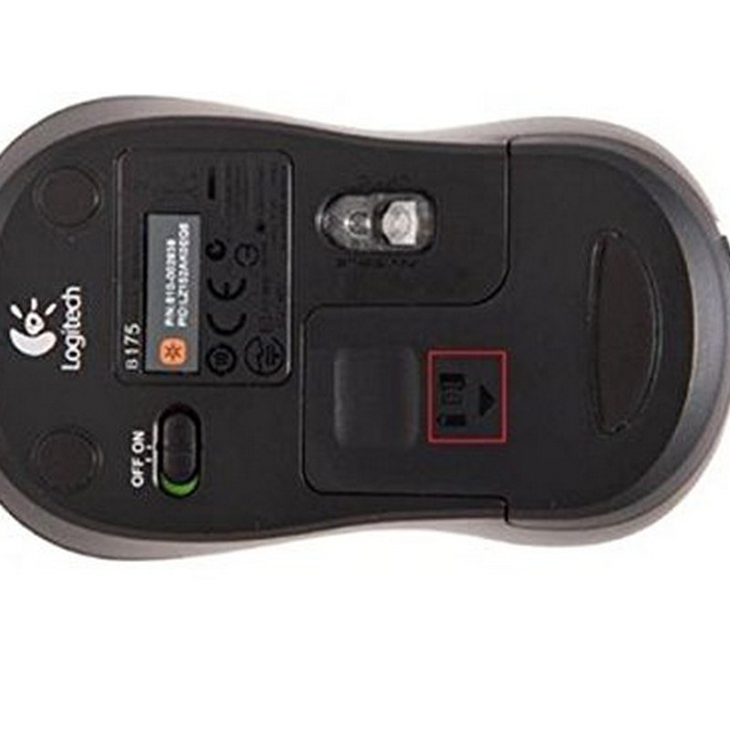 Chuột không dây kết nối USB Logitech B175 Đen