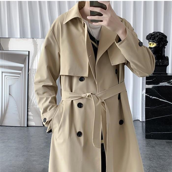 Áo khoác trench coat nam oversized mới phong cách hàn quốc