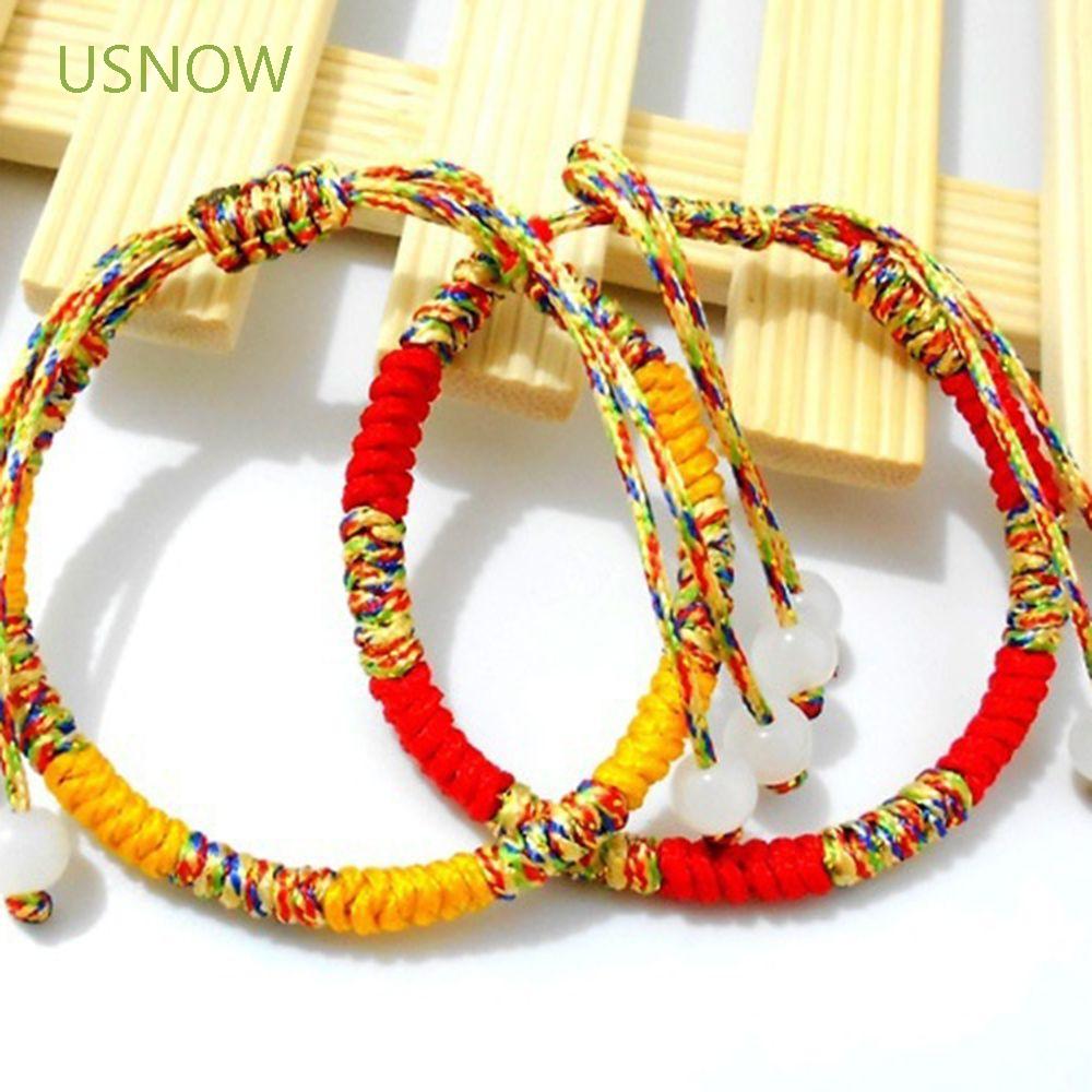 USNOW Jewelry Tibetan Rope Bracelet Line Bangles Colorful Love Charm Good Lucky Handmade Knots Fashion Women/Multicolor