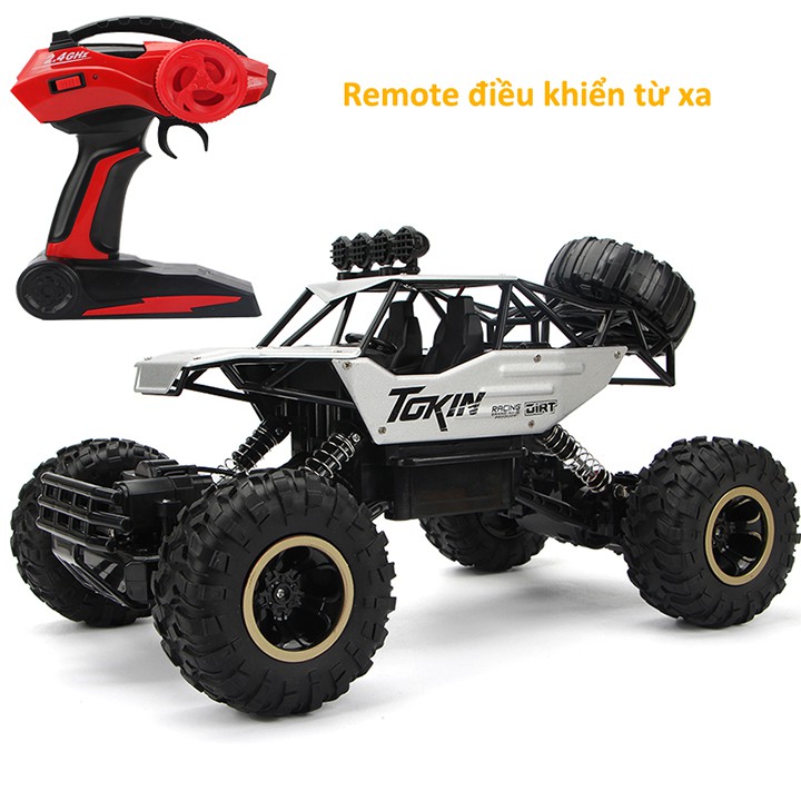 [Hàng sẵn] Đồ Chơi Ô Tô, Xe Địa Hình Điều Khiển Từ Xa Rock Crawler 2 Cầu, Độ Bên Cao, Chống Va Đập 💖FREESHIP💖