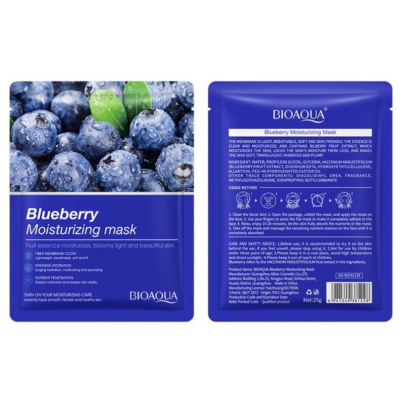Mặt Nạ Trái Cây Cao Cấp Bioaqua 8 Vị Mới