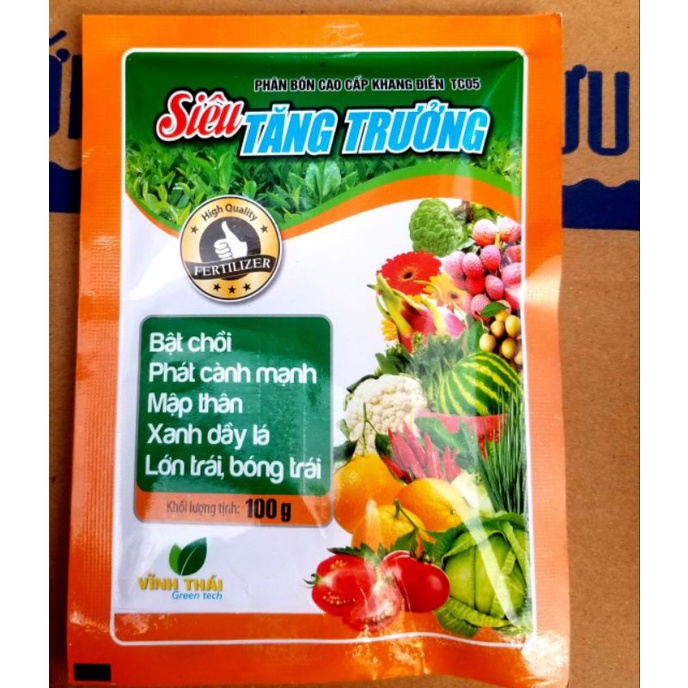 Phân bón lá Diệp lục số 1. Phát triển mầm chồi, xanh dầy lá, mập thân, xanh bền cây
