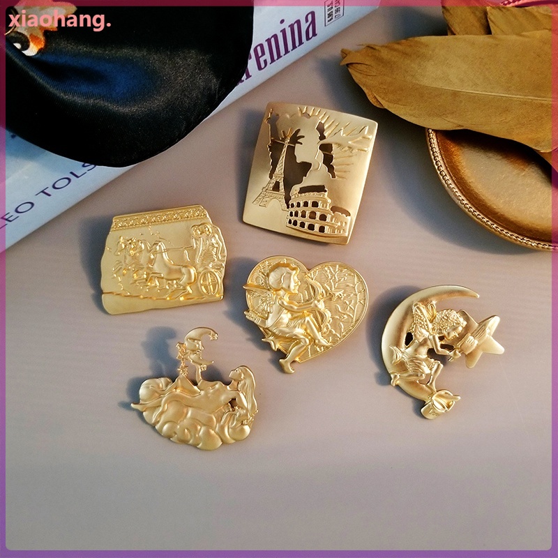 Ghim cài áo hình xe ngựa cổ điển 5 kiểu dáng thời trang