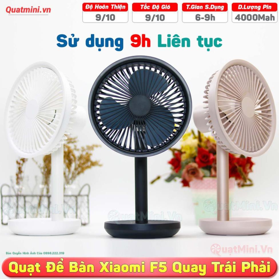 [ĐẶC BIỆT] Quạt Để Bàn ❤️FREESHIP❤️ Quạt Xiaomi F5 - Có Nút Quay Trái Phải - Chính Hãng Solove F5