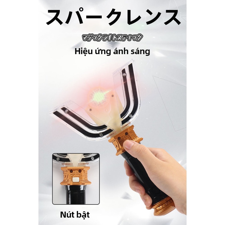 Ultraman Tiga Spark Lence Siêu nhân điện quang Đồ chơi cậu bé biến hình thiết bị định hình đồ chơi cho bé trai Hiệu ứng âm thanh gốc nhật bản