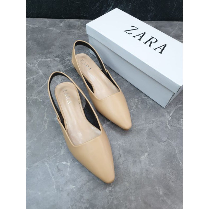 Zara Giày Cao Gót 3cm Quai Ngang Thời Trang Cho Nữ