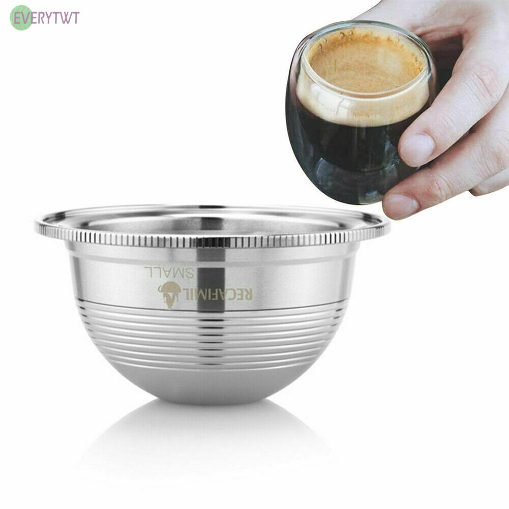 For Nespresso Vertuo Stainless Steel Reusable Refillable Coffee Filter Capsules