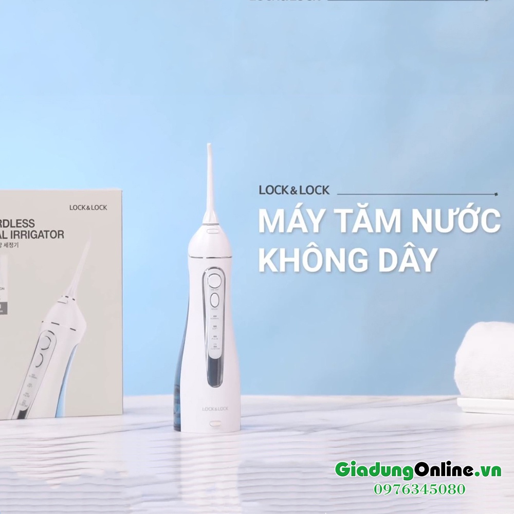 [Chính hãng] Máy Tăm Nước Không Dây Lock&amp;Lock Cordless Oral Irrigator ENR156BLU